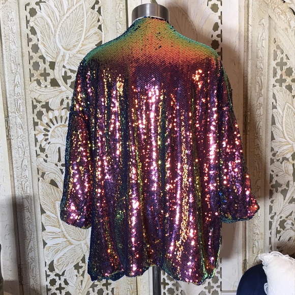 Brand: Trac  sequin cardigan one size - Picture 2 of 4